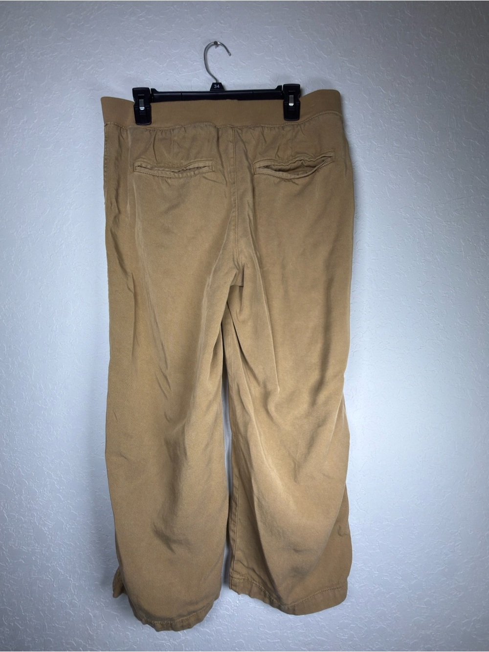 St. John’s Bay Tan Linen Blend Wide Leg Pants Women’s Large - Picture 3 of 4